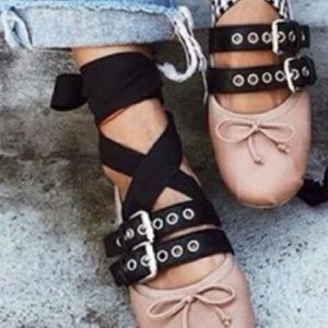 Punk ballet flats..NEW